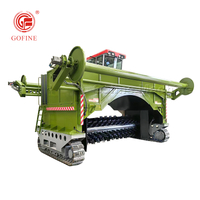 ប្រភេទ Drive ប្រភេទ Double Film Roll Compost Turner ម៉ាស៊ីនជីសរីរាង្គ