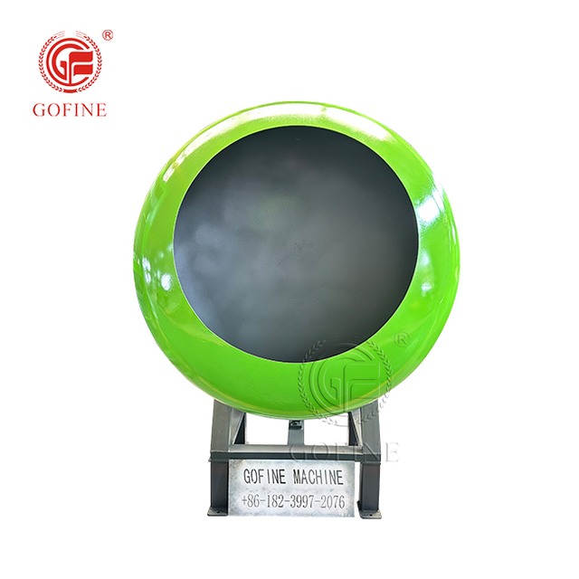 Granulatore per fertilizzanti organici tipo Pan Pot. Macchina per pellet rotonda